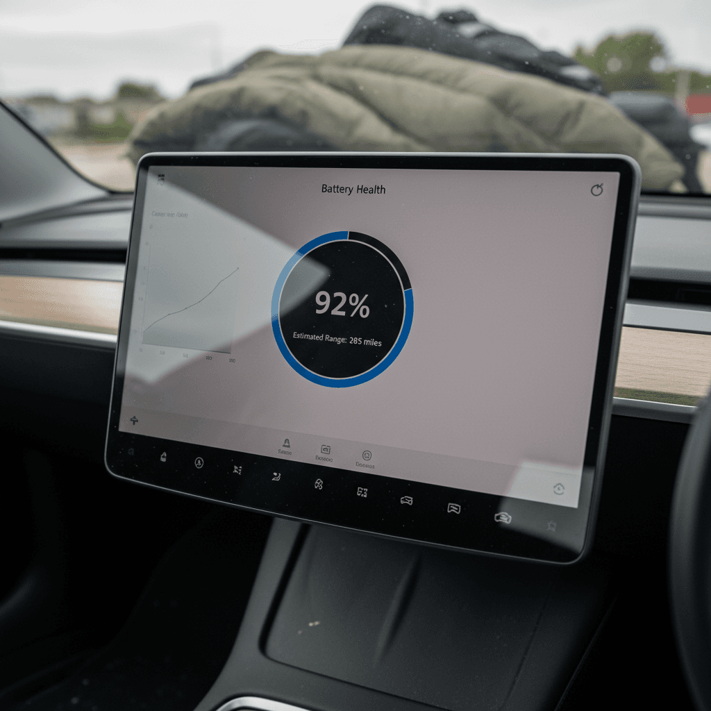Tesla Model 3 2018 interior with central touchscreen and minimalist dashboard