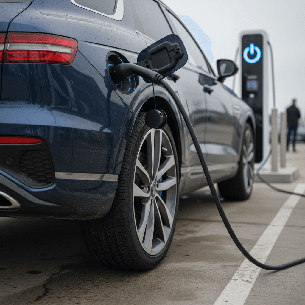 Digital instrument cluster and infotainment screen inside a Genesis Electrified GV70, illustrating the importance of screen reliability
