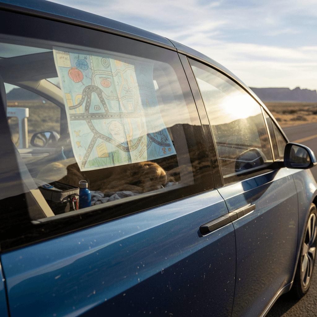 Tesla Cybertruck connected to a fast charger at an EV charging station