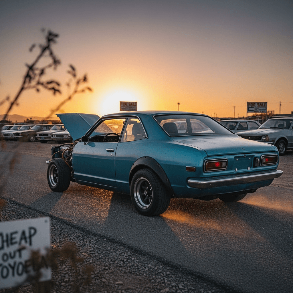 Used Toyota Corolla compact car parked in an urban setting
