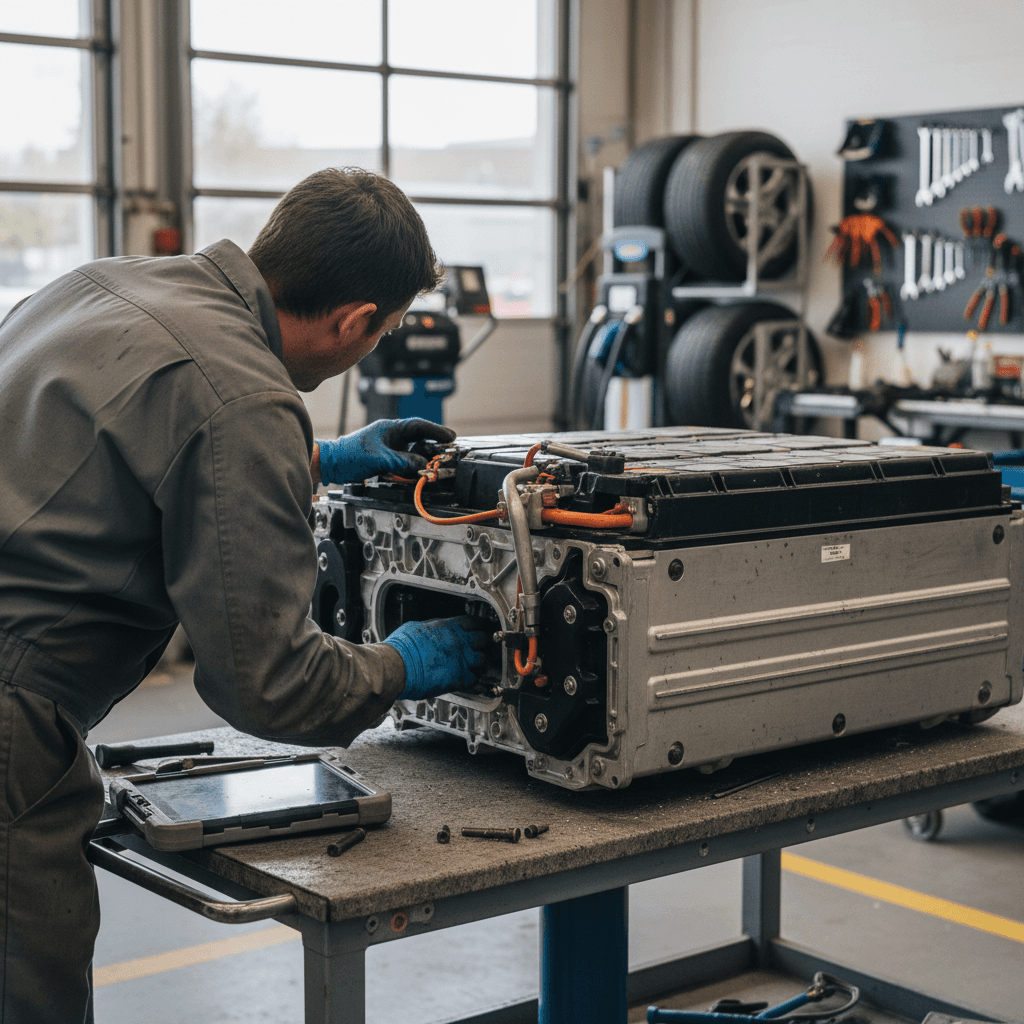 Underfloor electric vehicle battery pack similar to Hyundai IONIQ 6 layout