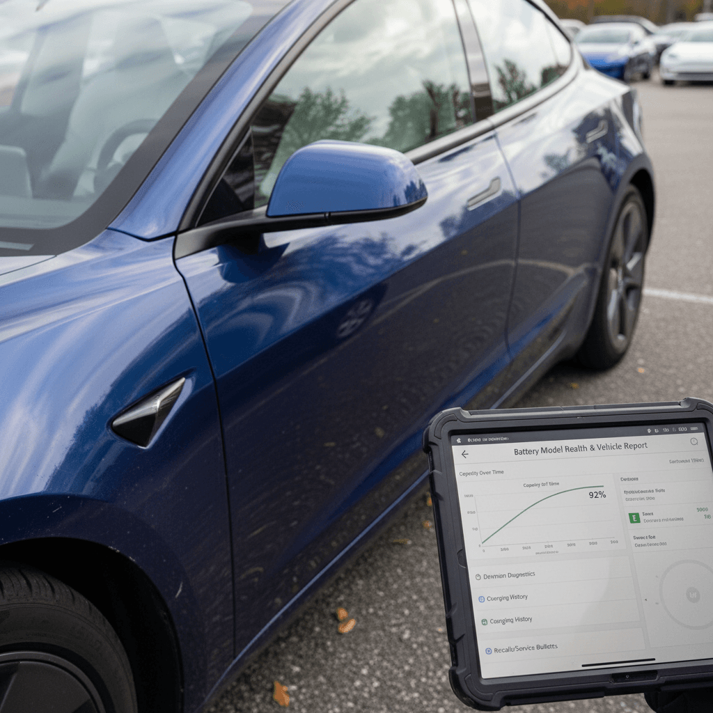 Cadillac Lyriq plugged into a Level 2 home charger, showing the charging port and wheel