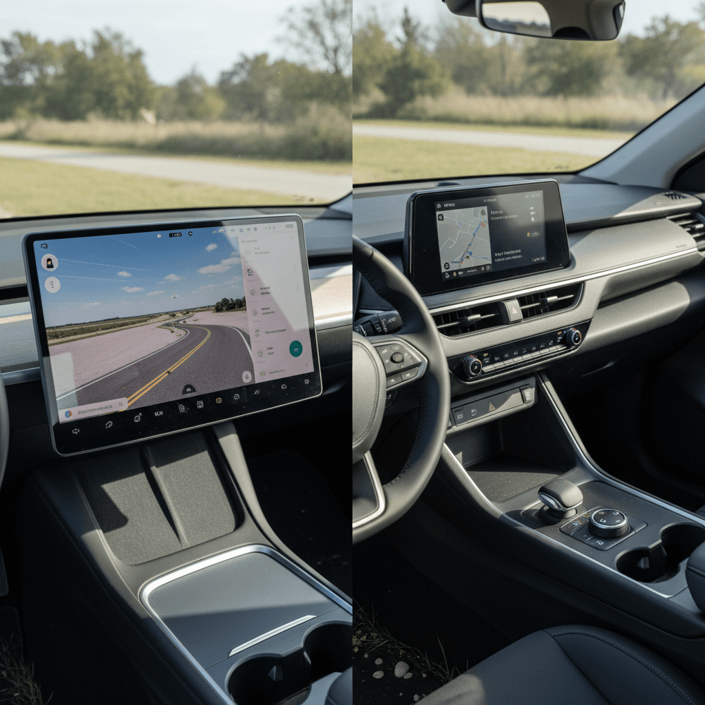 Tesla Model Y charging at a Supercharger stall next to a Toyota bZ4X using a CCS fast charger