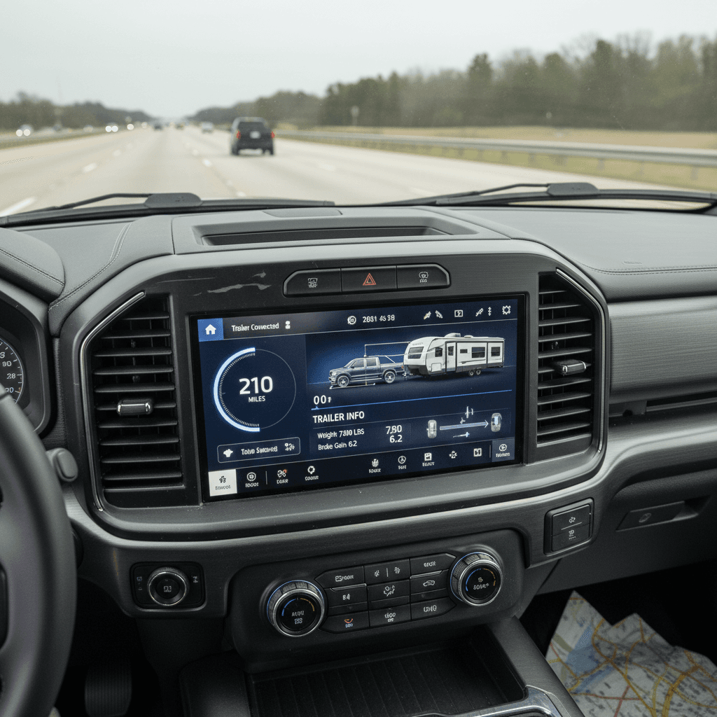 Two Ford F-150 Lightning trucks parked side by side, one standard range and one extended range, highlighting the battery choice
