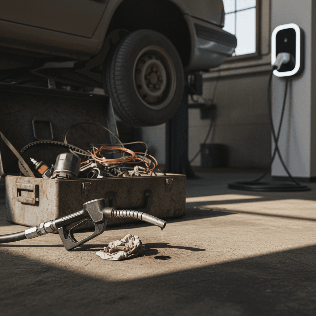 Family SUV cruising down the highway during a road trip