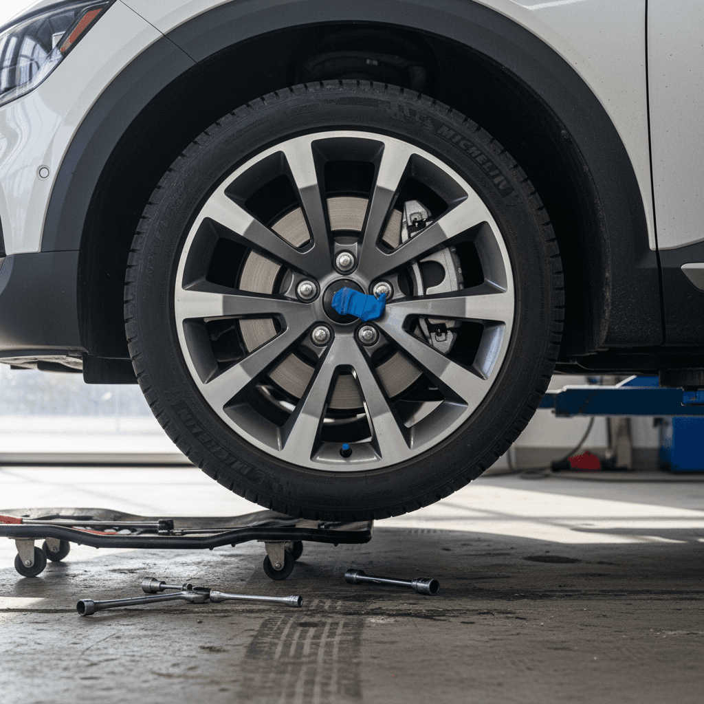 Kia Niro EV dashboard showing maintenance reminder and battery status gauges