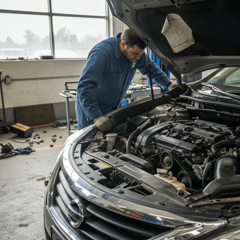2014 Nissan Altima silver sedan parked curbside
