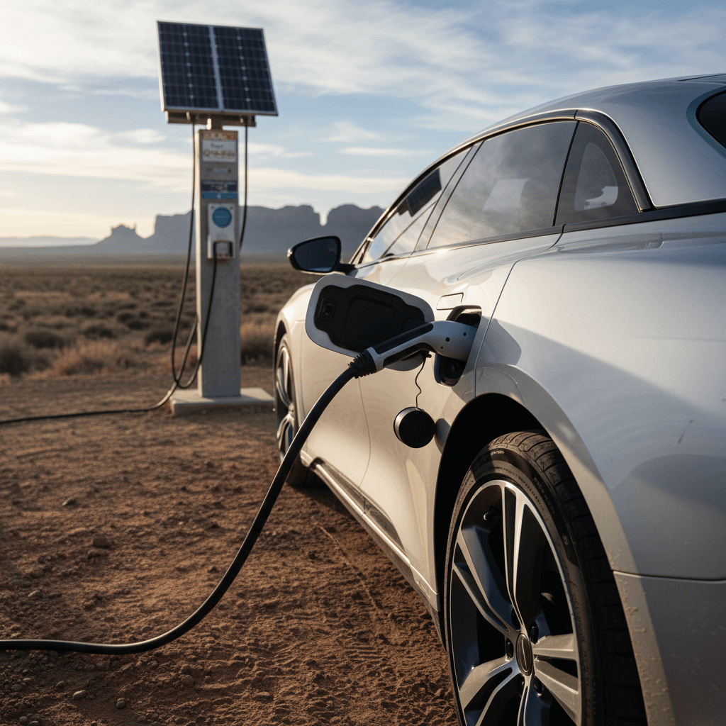 Lucid Air luxury electric sedan parked on road, representing the highest range EV