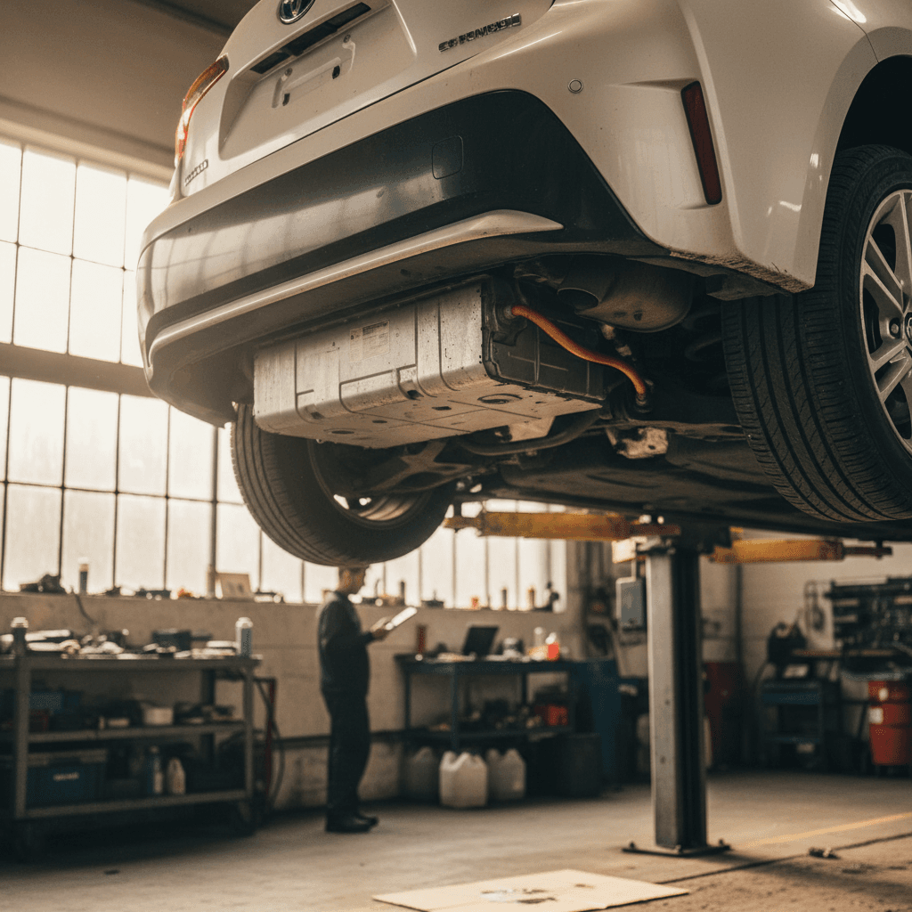 Clean Toyota Corolla interior showing steering wheel and dashboard
