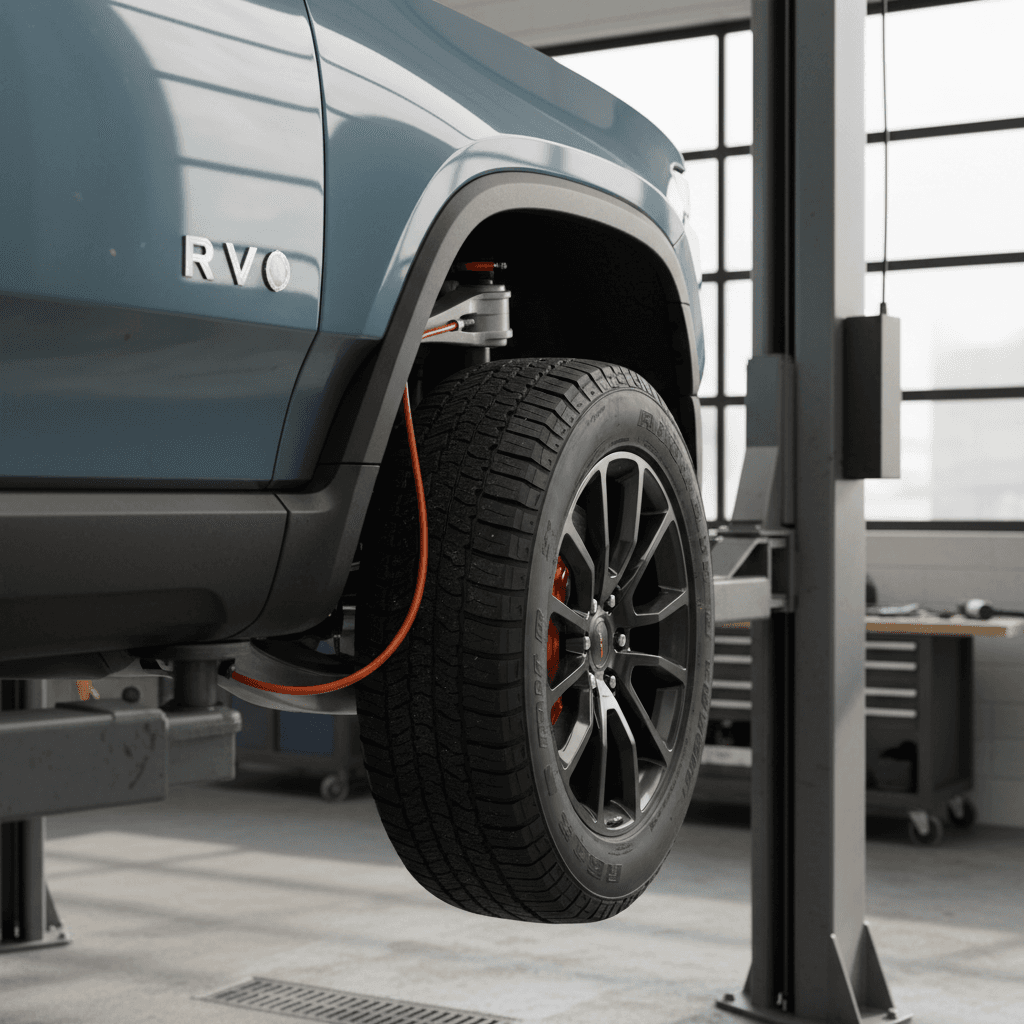 Lucid Air driving on highway showing front three-quarter design and smooth ride