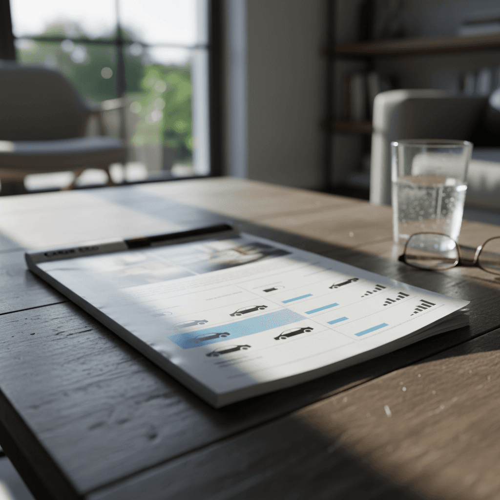 Comparison chart of several affordable 2026 electric cars showing prices and EPA driving ranges side by side