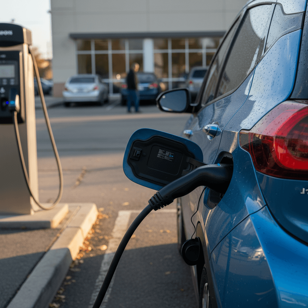 Chevy Volt interior and dashboard, highlighting tech features that influence used prices