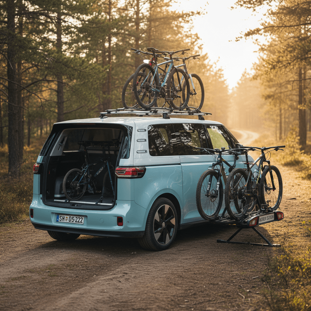 Volkswagen ID. Buzz Bike Rack Options: Hitch, Roof, and Interior Solutions