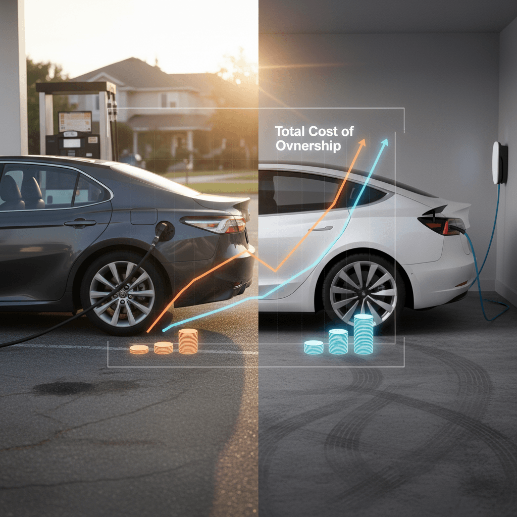 Toyota Camry vs Tesla Model 3: Total Cost of Ownership Explained