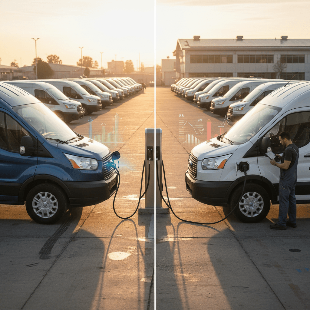Ford E-Transit vs Gas Transit: Real-World Cost Savings for Fleets