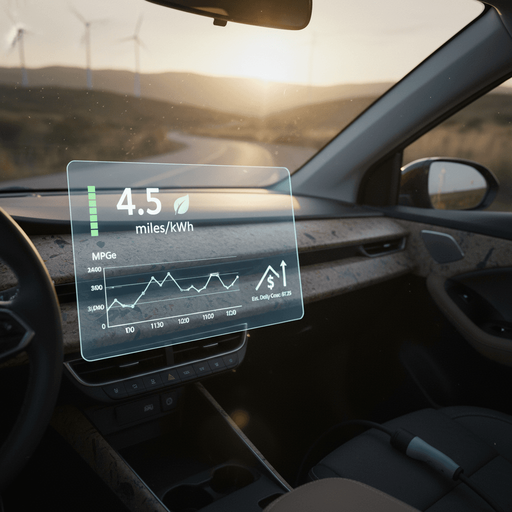 EV Efficiency Explained: Miles per kWh, MPGe, and Real-World Costs