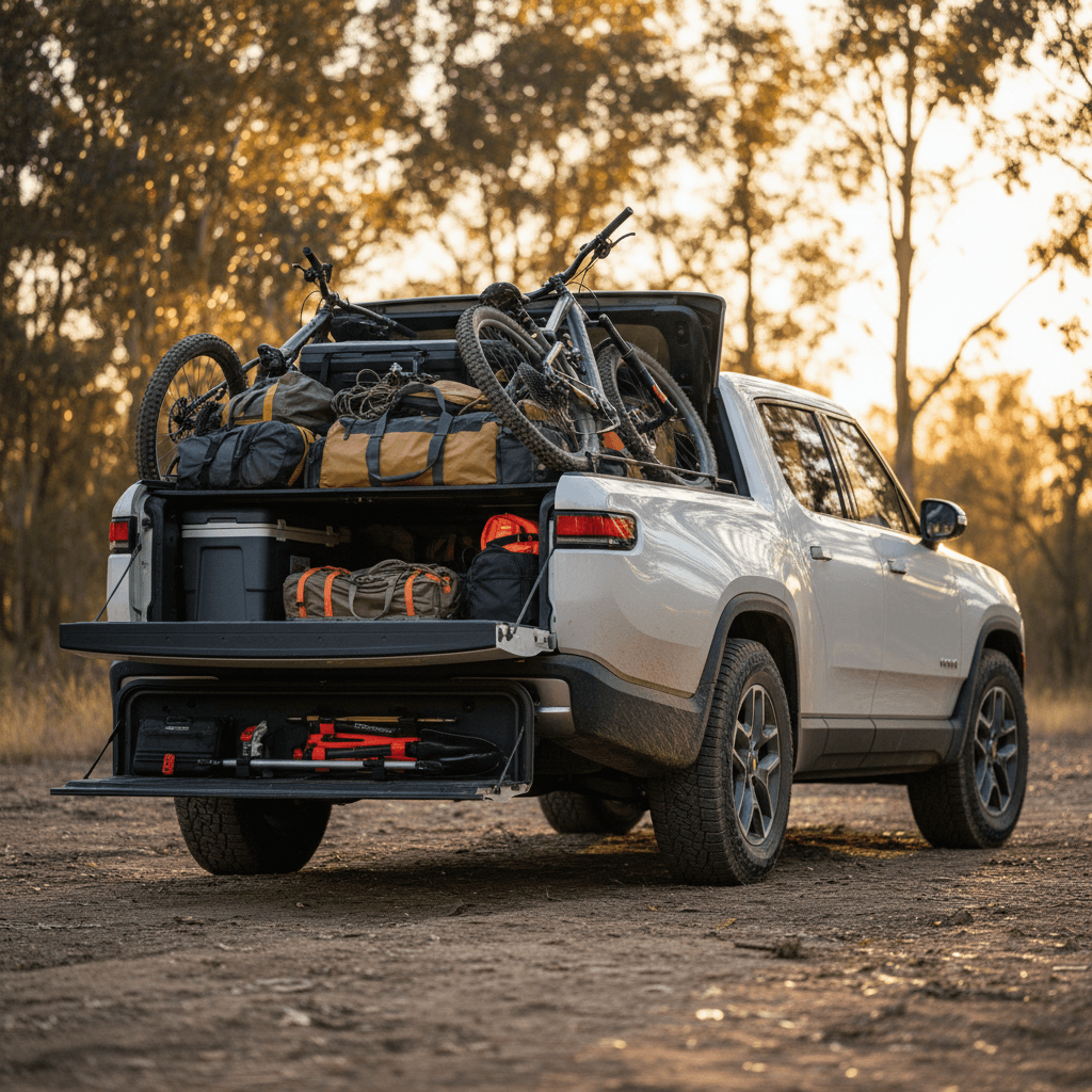 Rivian R1T Cargo Space Dimensions: Bed, Frunk, Gear Tunnel & More