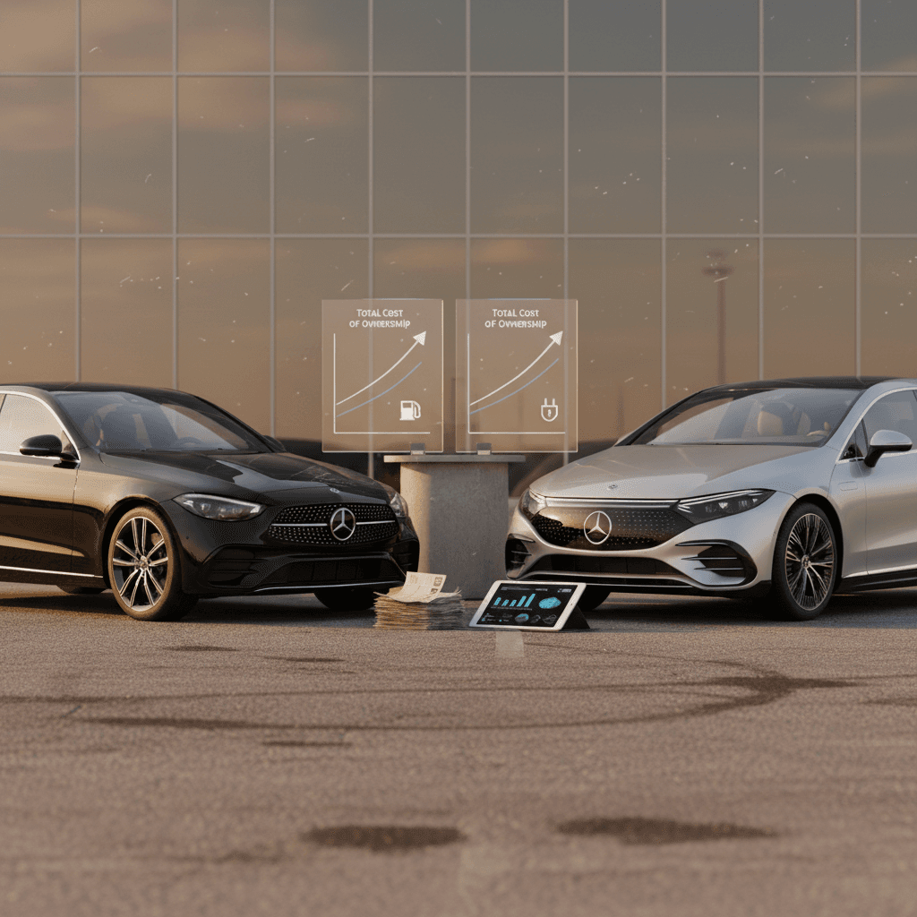 Mercedes C-Class vs Mercedes EQE: Total Cost of Ownership Showdown