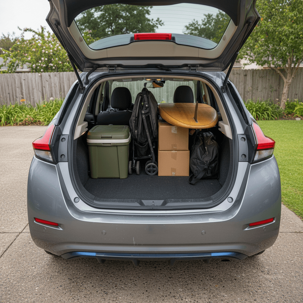 Nissan Leaf Cargo Space With Seats Down: What Actually Fits?