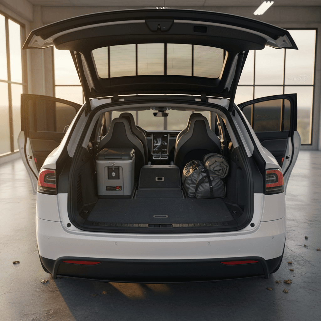 Tesla Model X Cargo Space With Seats Down: Real-World Guide (2025)