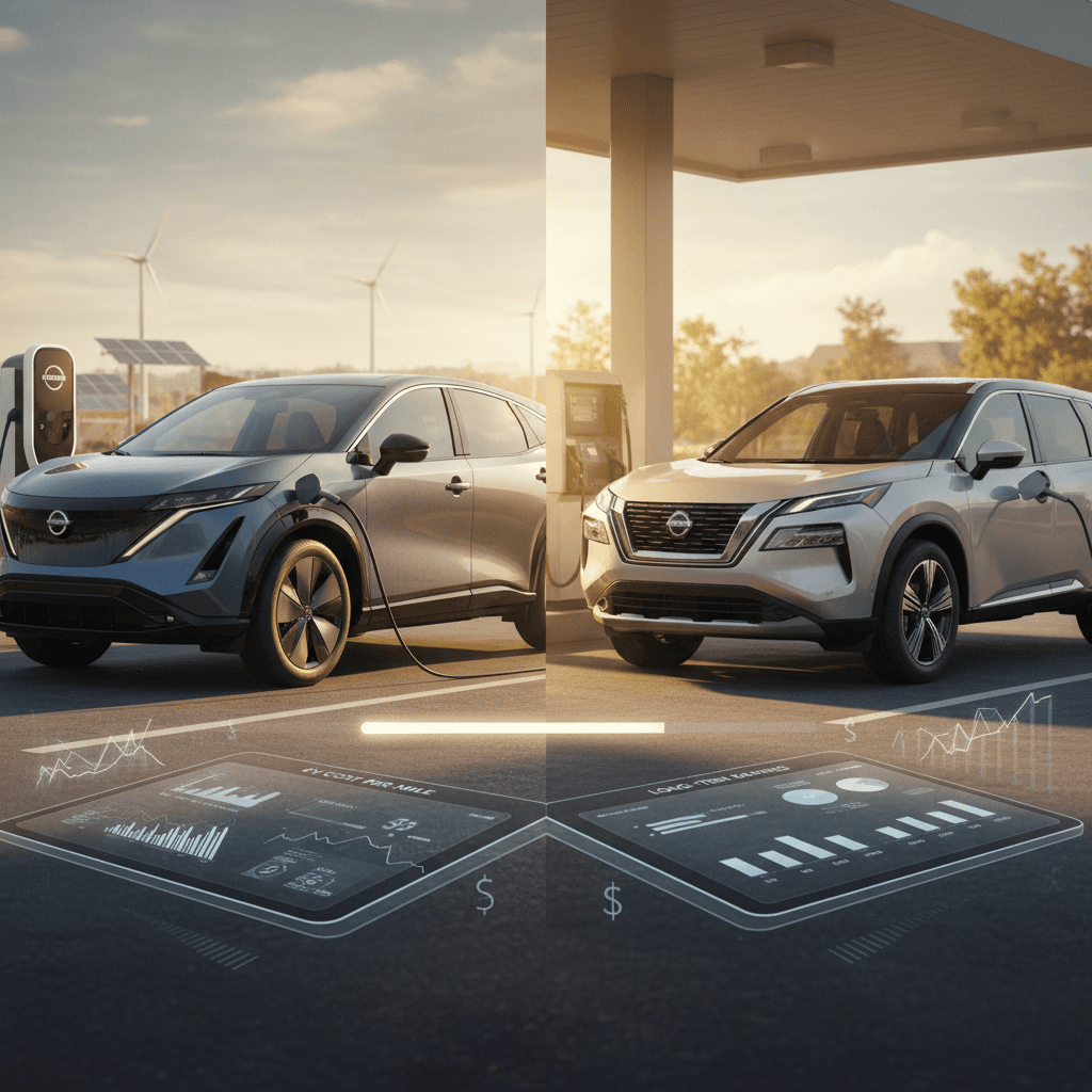 Nissan Ariya vs. Nissan Rogue: Cost Comparison for 2026 Buyers