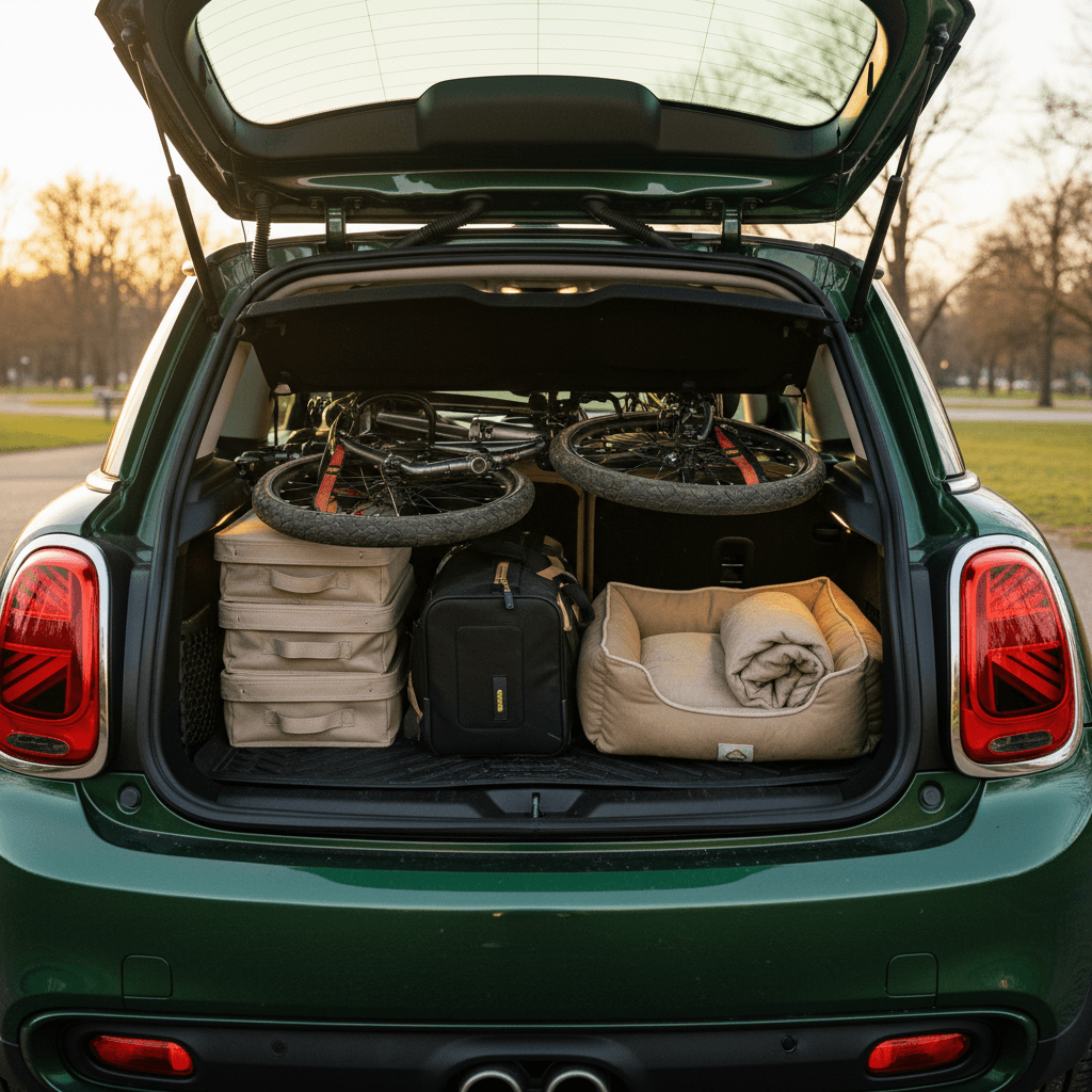 Mini Cooper SE Cargo Space With Seats Down: What Actually Fits?