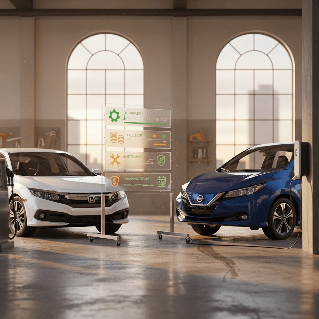 Honda Civic vs Nissan Leaf: Total Cost of Ownership Breakdown (2026)