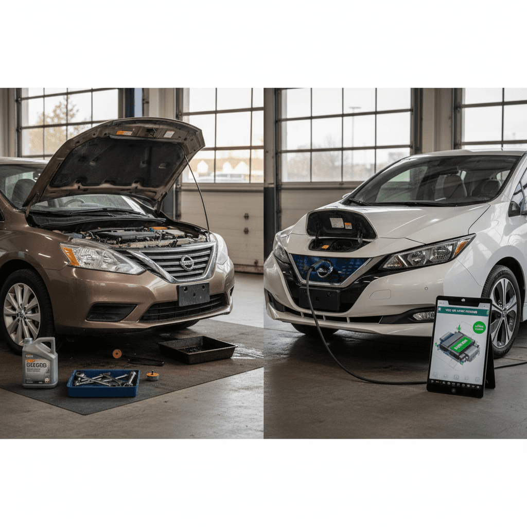Nissan Oil Change Interval Guide (And Why EVs Change the Rules)