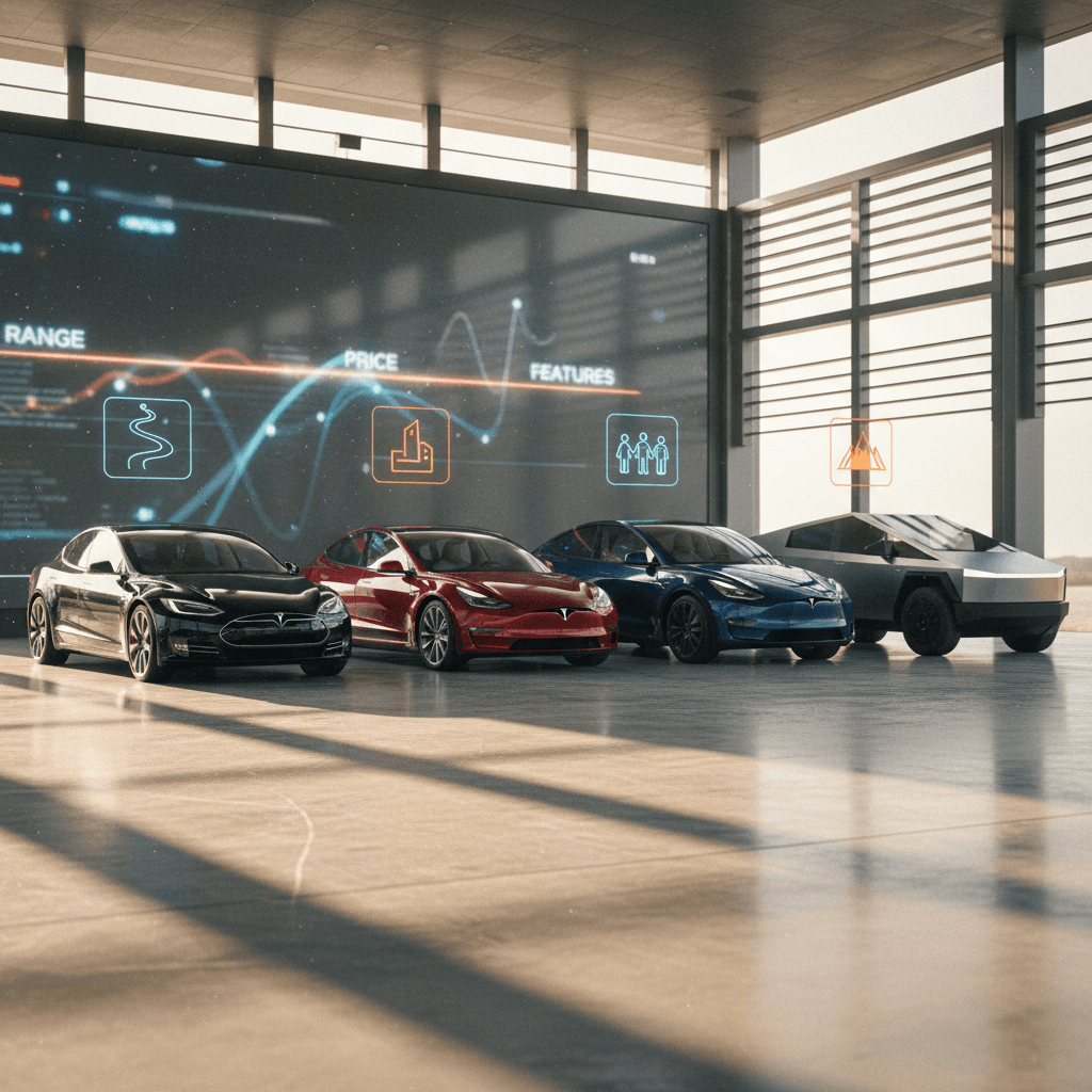 All Tesla Models 2026 Comparison: Prices, Range, Features & Best Uses