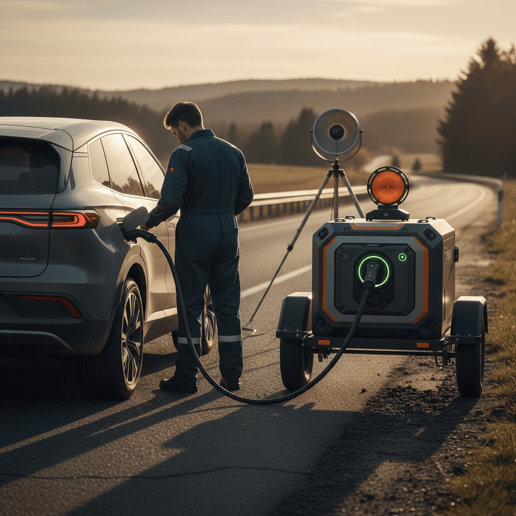 Roadside EV Charging Service: How Emergency Mobile Charging Works in 2025