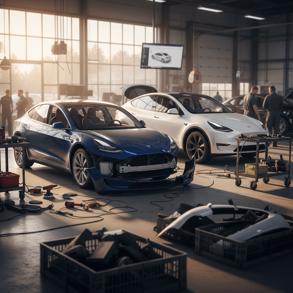Tesla Collision Repair Costs in 2025: Real Numbers & How to Save