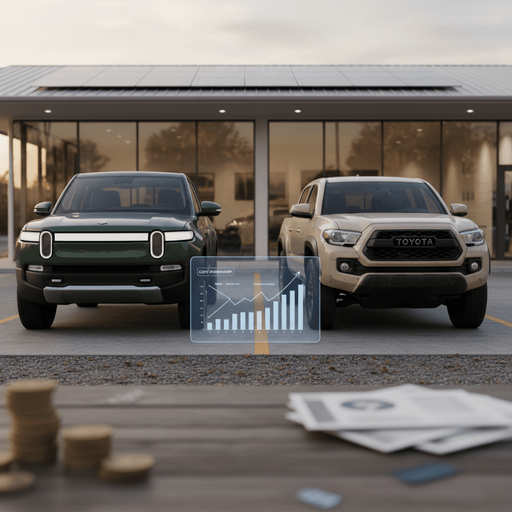 Rivian R1T vs Toyota Tacoma: Cost Comparison for 2026 Buyers