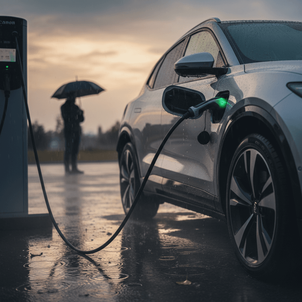 Can I Charge My EV in the Rain? Safety, Myths, and Smart Tips