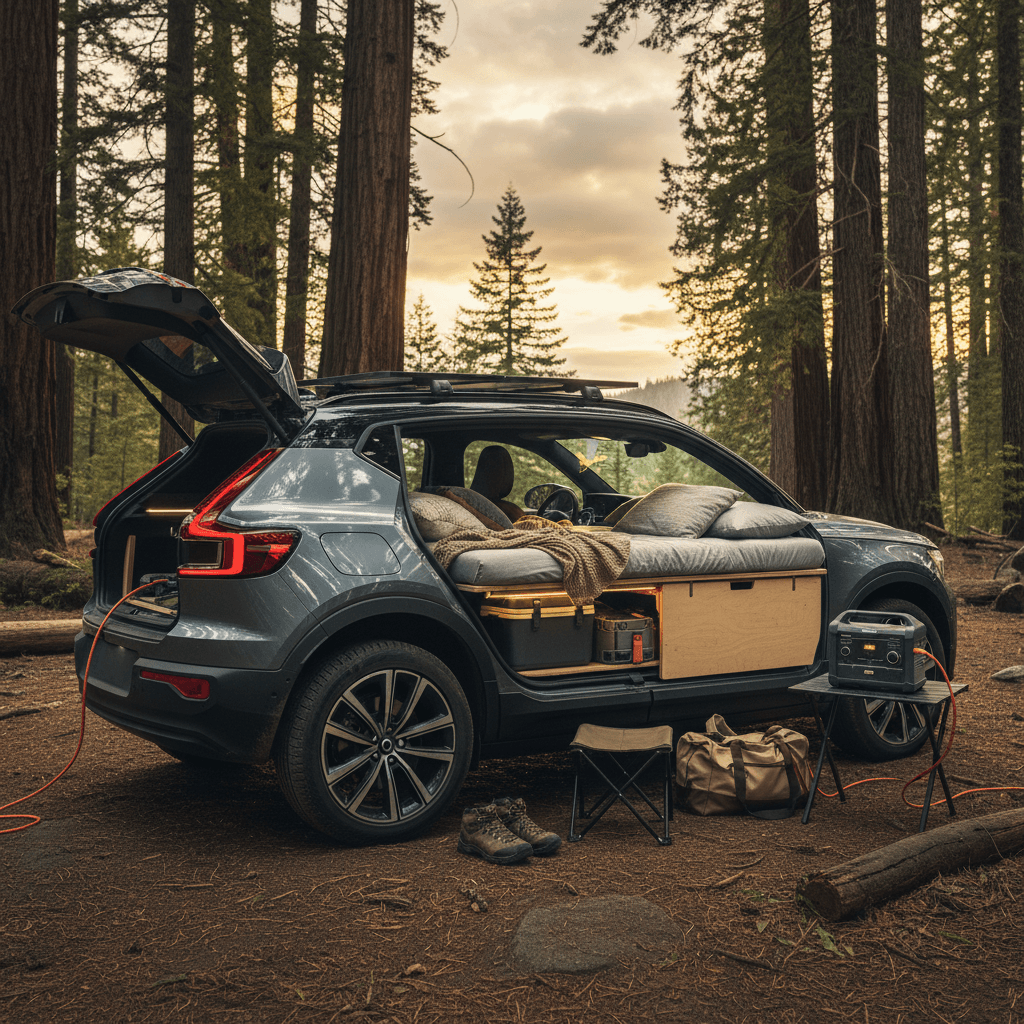 Can You Sleep in a Volvo EX30? Real-World Comfort, Dimensions & Camping Tips