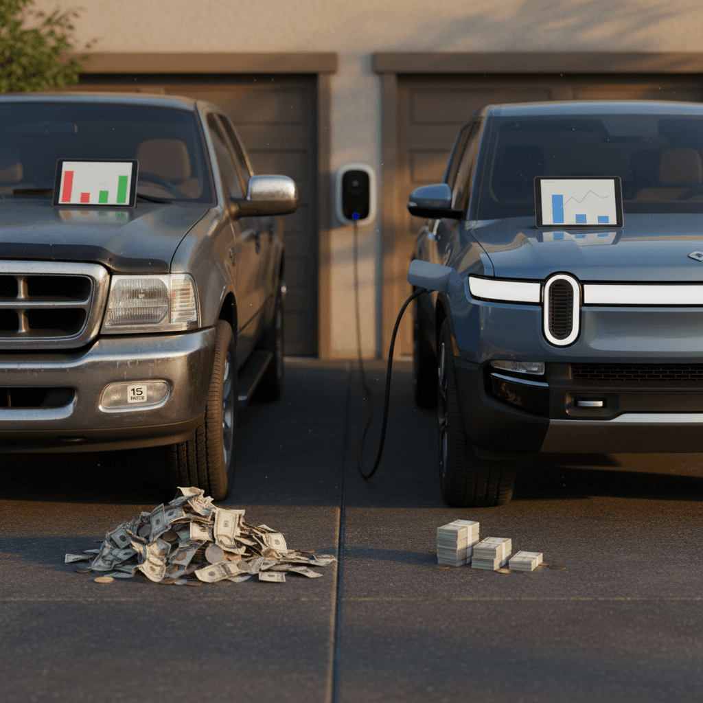 15 MPG Truck vs Electric Truck: Annual Fuel Cost Breakdown