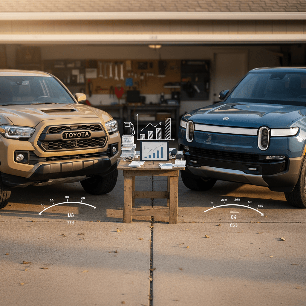 Toyota Tacoma vs Rivian R1T: Total Cost of Ownership Breakdown