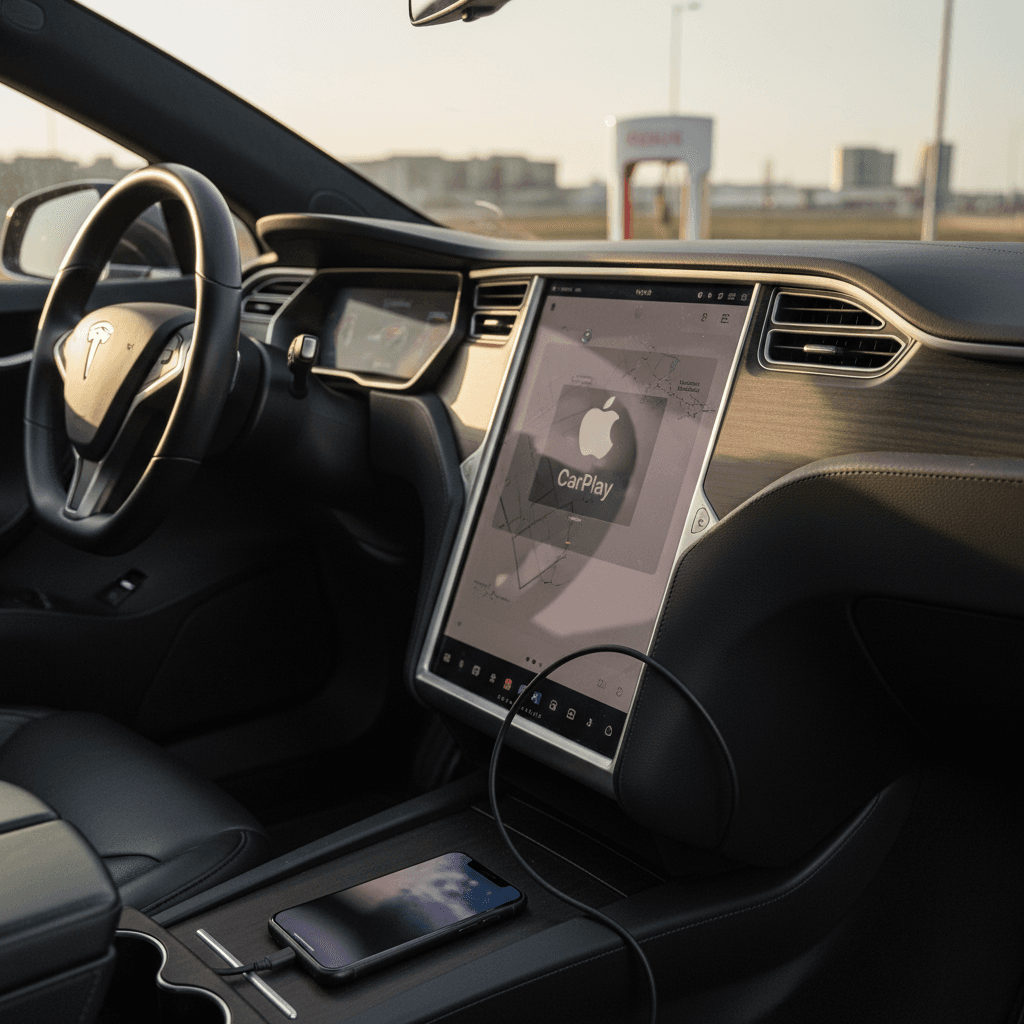 Does Tesla Have Carplay Aesthetic Wallpaper