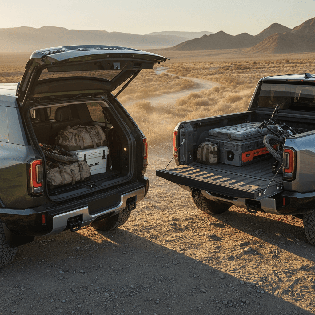 GMC Hummer EV Cargo Space Dimensions: SUV vs. Pickup Guide