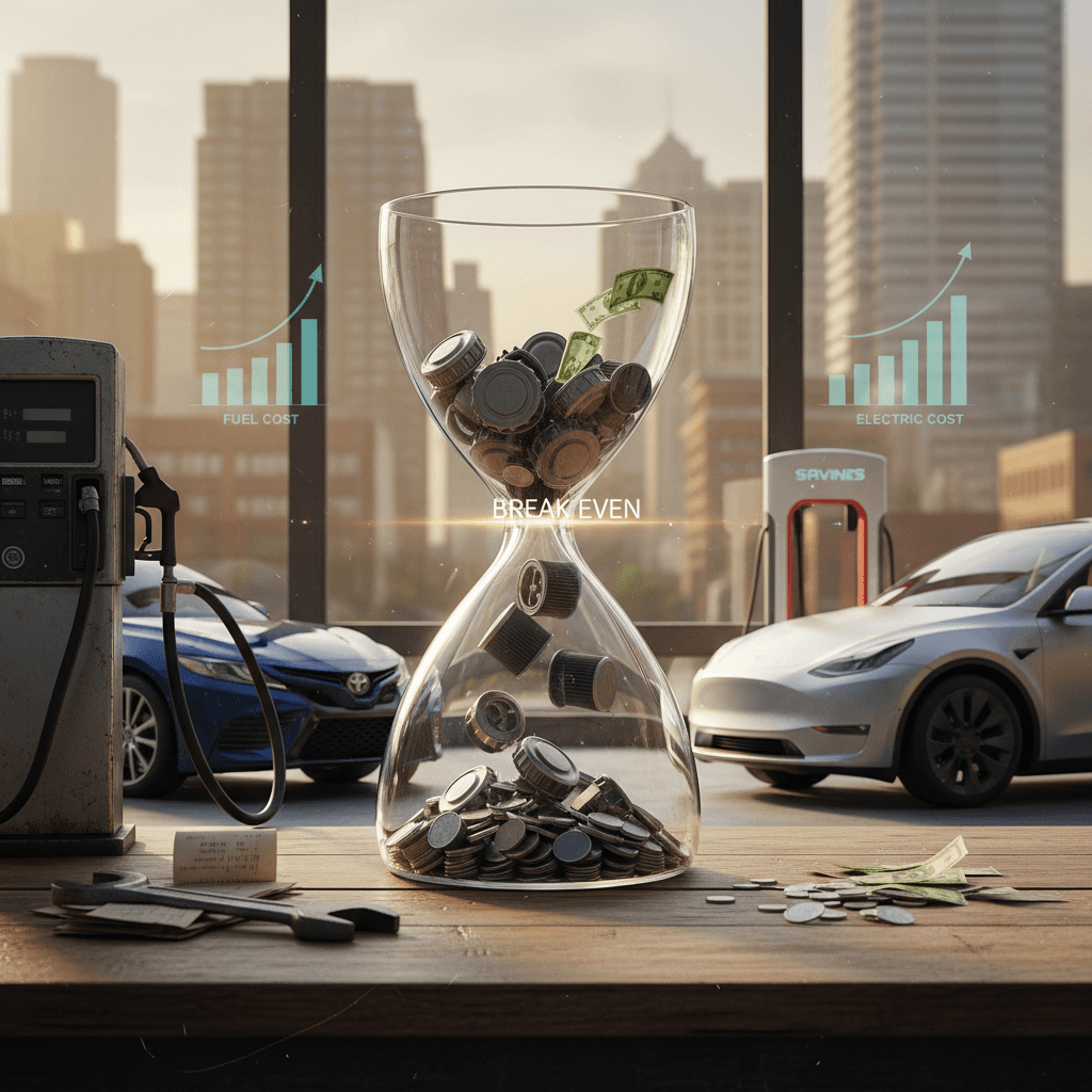 Break Even Point: Gas vs Electric Car Ownership in 2026