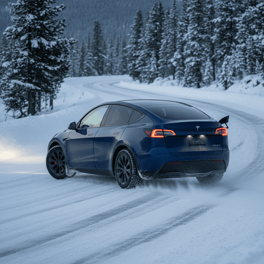 Is the Tesla Model Y the Best EV for Snow and Ice Driving?