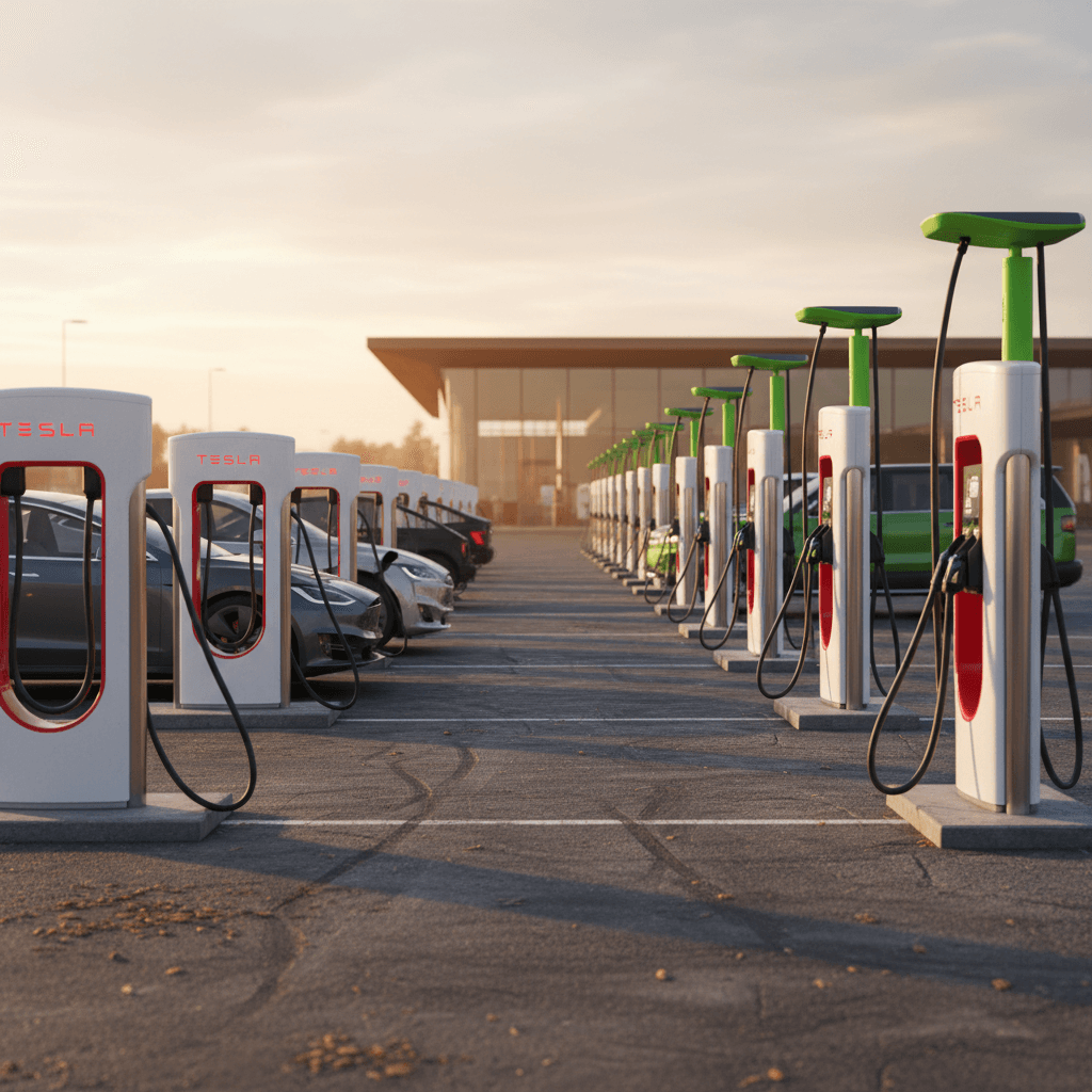Tesla Supercharger vs Electrify America: 2026 Charging Network Showdown