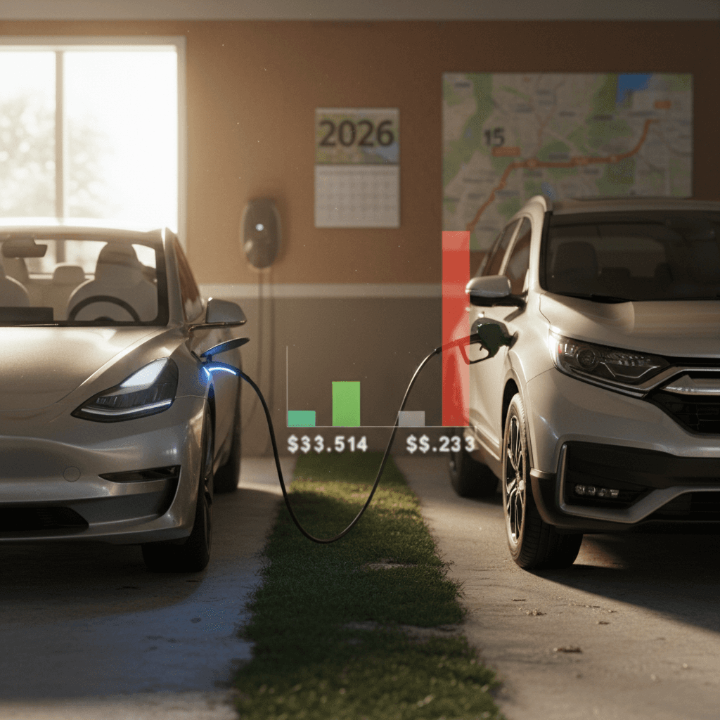 EV vs Gas: Cost for a 15‑Mile Commute in 2026