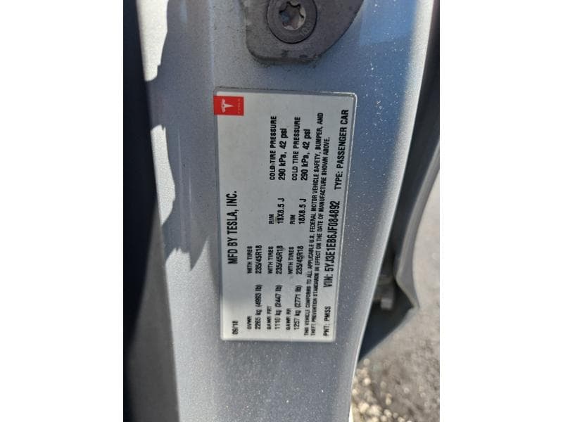 2018 Tesla Model 3 view 21