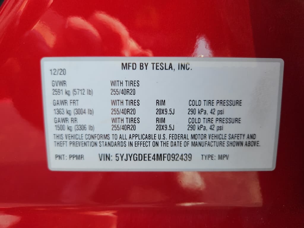 2021 Tesla Model Y view 21