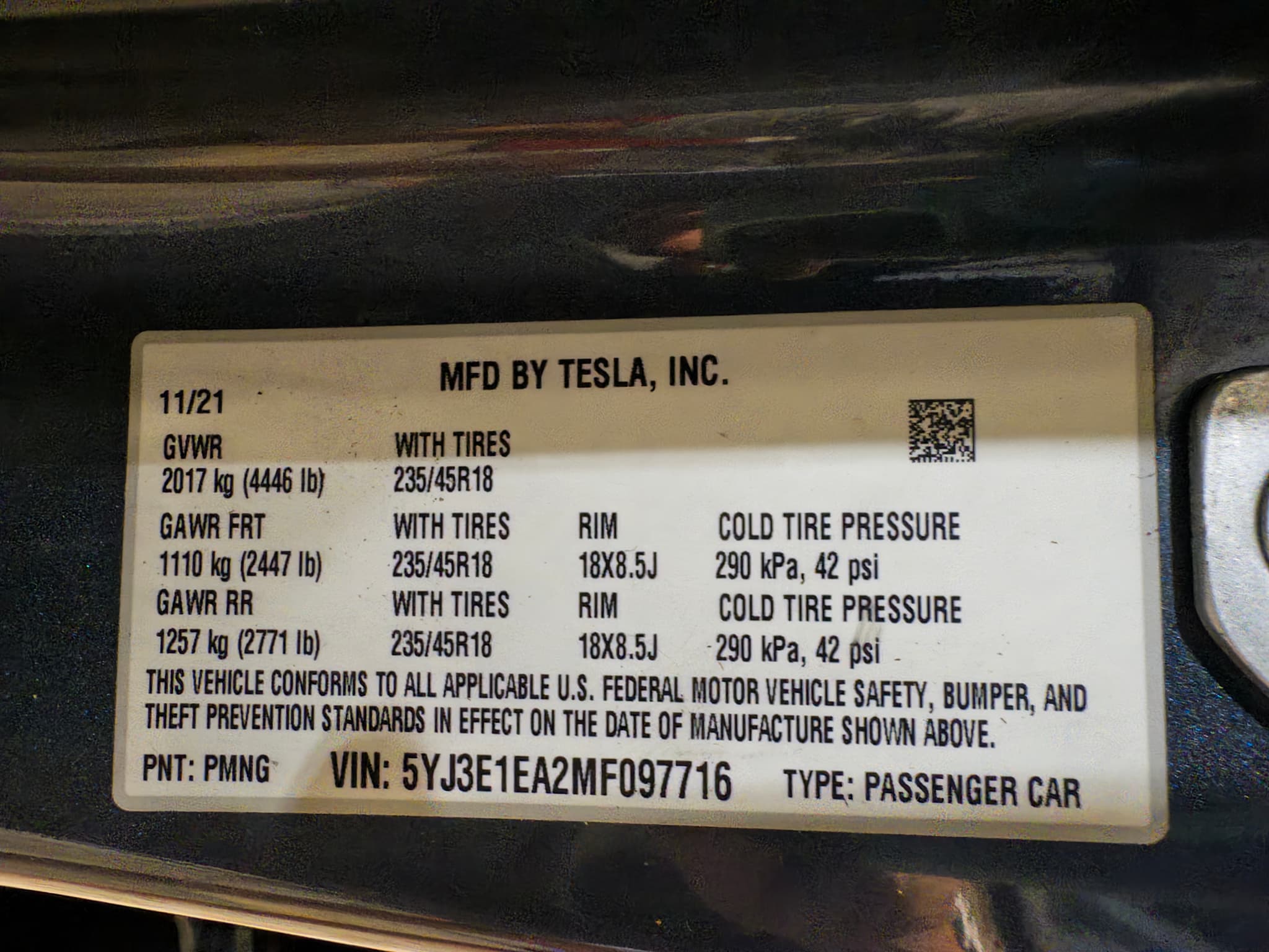 2021 Tesla Model 3 view 28