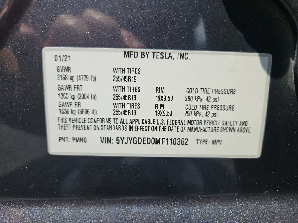 2021 Tesla Model Y view 22
