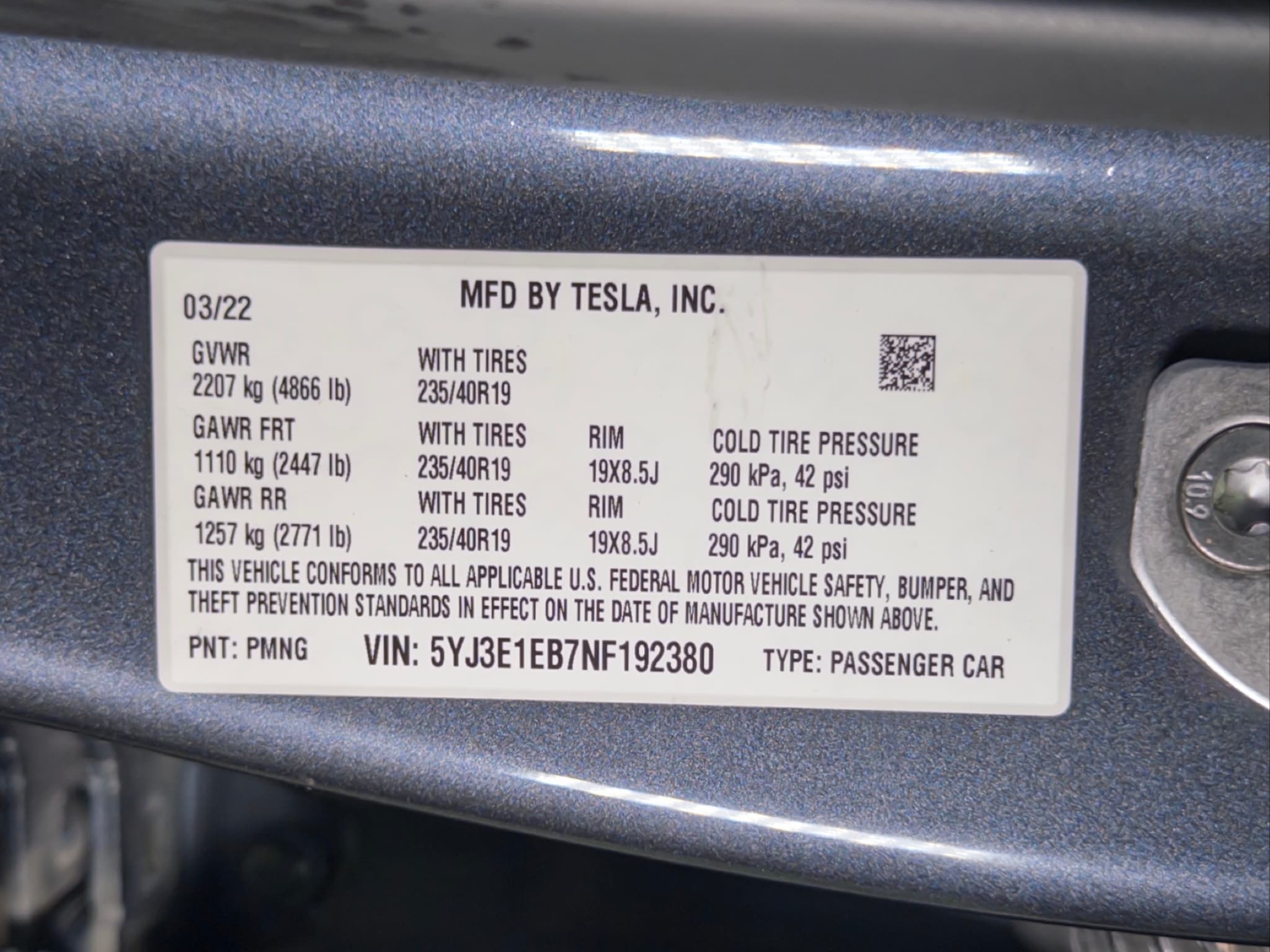 2022 Tesla Model 3 view 28
