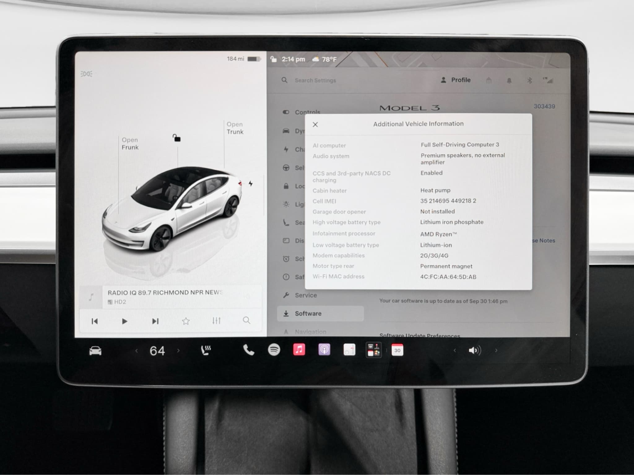 2022 Tesla Model 3 view 11