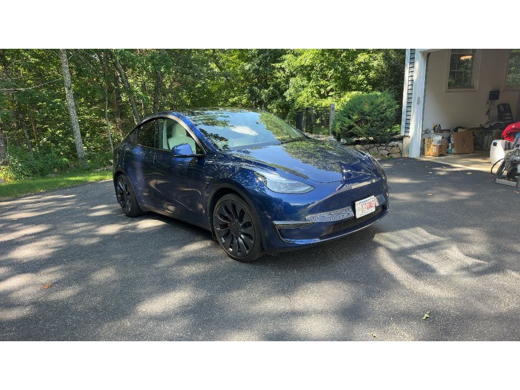 2025 Tesla Model Y view 2