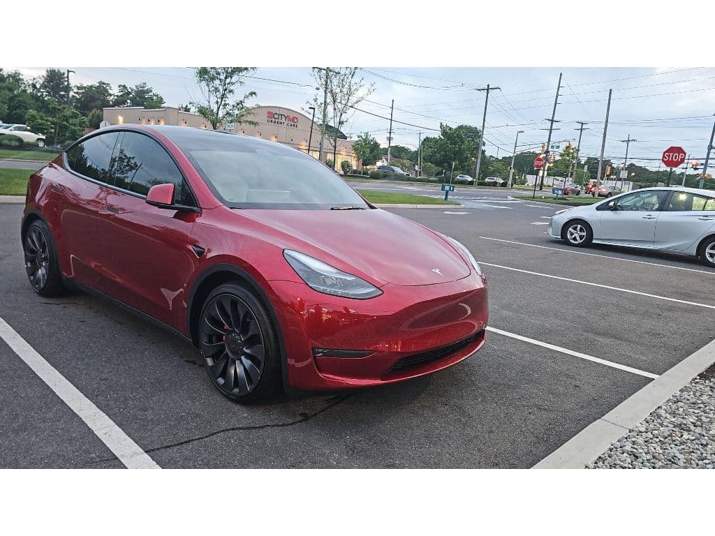 2025 Tesla Model Y view 2